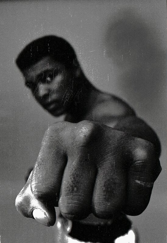 Thomas Hoepker, ‘Ali left fist, London’, 1966, Photography, Baryta Print, Bildhalle