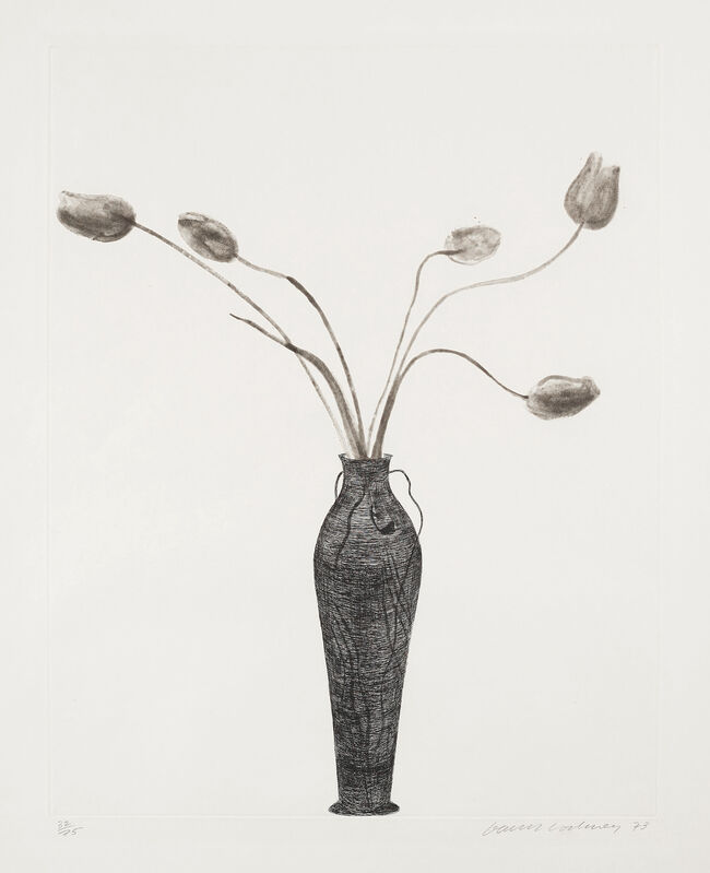 David Hockney, ‘Tulips’, 1973, Print, Etching and Aquatint, Gerrish Fine Art