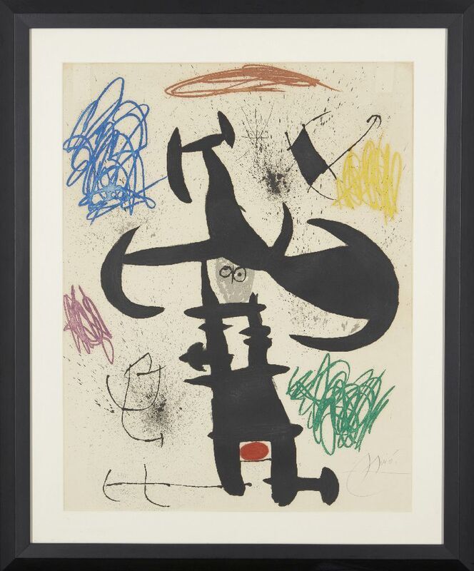 Joan Miró, ‘Le Souffre Douleur [Dupin 539]’, 1970, Print, Etching with aquatint and carborundum in colours on Arches wove, Roseberys
