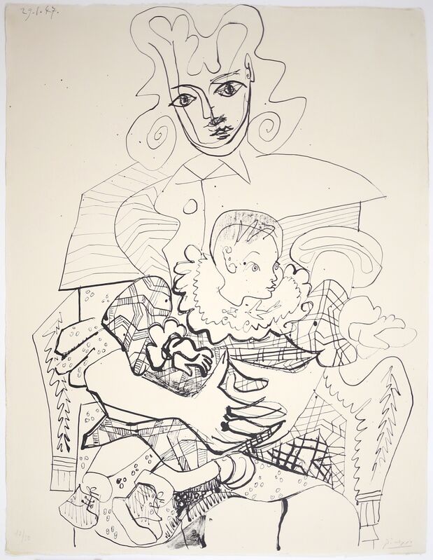 Pablo Picasso, ‘Ines et son Enfant’, 1947, Print, Lithograph, Van der Vorst- Art
