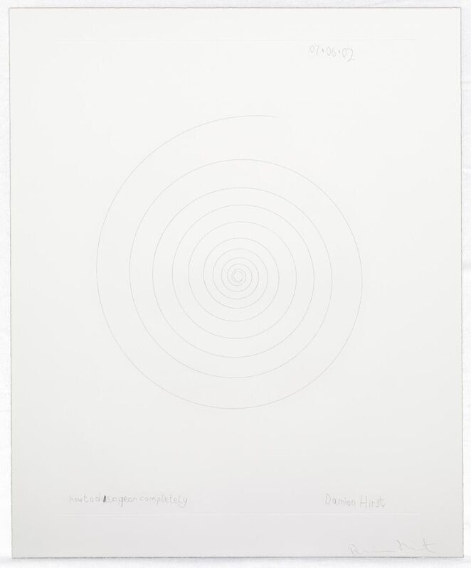 Damien Hirst, ‘How to disappear completely (from In a Spin, the Action of the World on Things, Volume II)’, 2002, Print, Etching in colors on Hahnemühle paper, Weng Contemporary