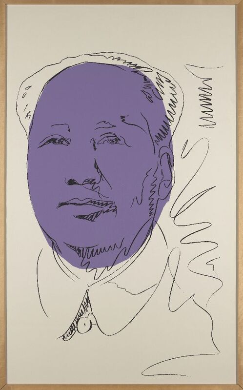 Andy Warhol, ‘Mao (wallpaper) [Feldman & Shellmann II.125A]’, 1974, Print, Screenprint in colours on wallpaper, Roseberys