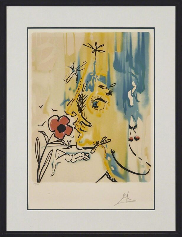 Salvador Dalí, ‘Fleurs Surréalistes (Flowers For Gala) Folio Of Two: Gala’S Bouquet (Flowers For Gala); Vanishing Face (Printemps De Gala)’, 1980, Print, Two colour lithographs from original gouaches on Arches France watermarked paper, Waddington's