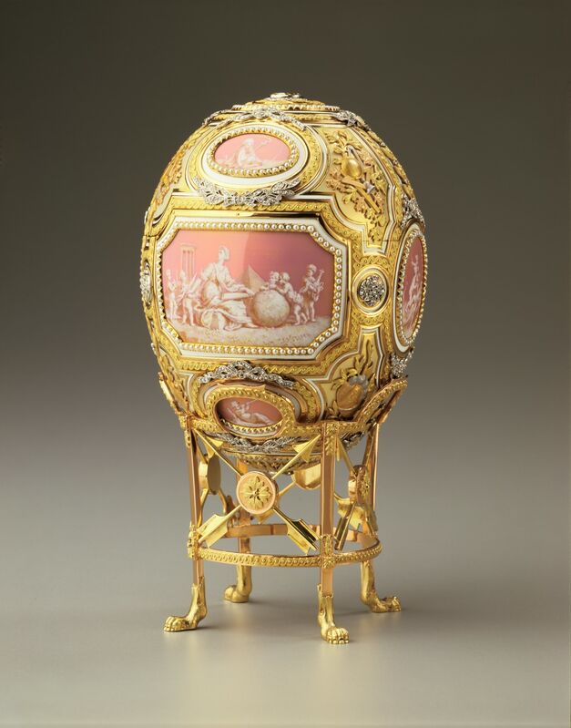 House of Fabergé, ‘Catherine the Great Easter Egg’, 1914, Design/Decorative Art, Gold, Enamel, Diamonds, Pearls, Hillwood Estate, Museum & Gardens