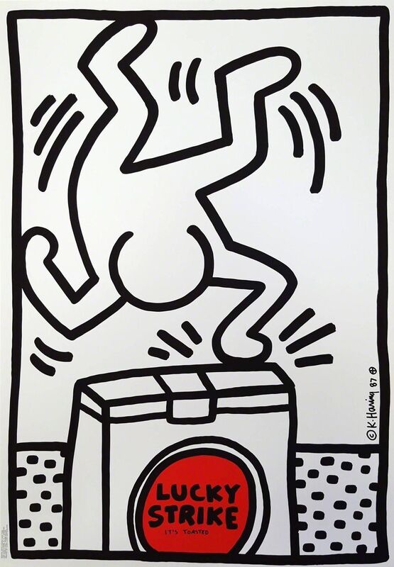 Keith Haring, ‘Lucky Strike’, 1987, Print, Silkscreen on heavy poster paper, Samhart Gallery