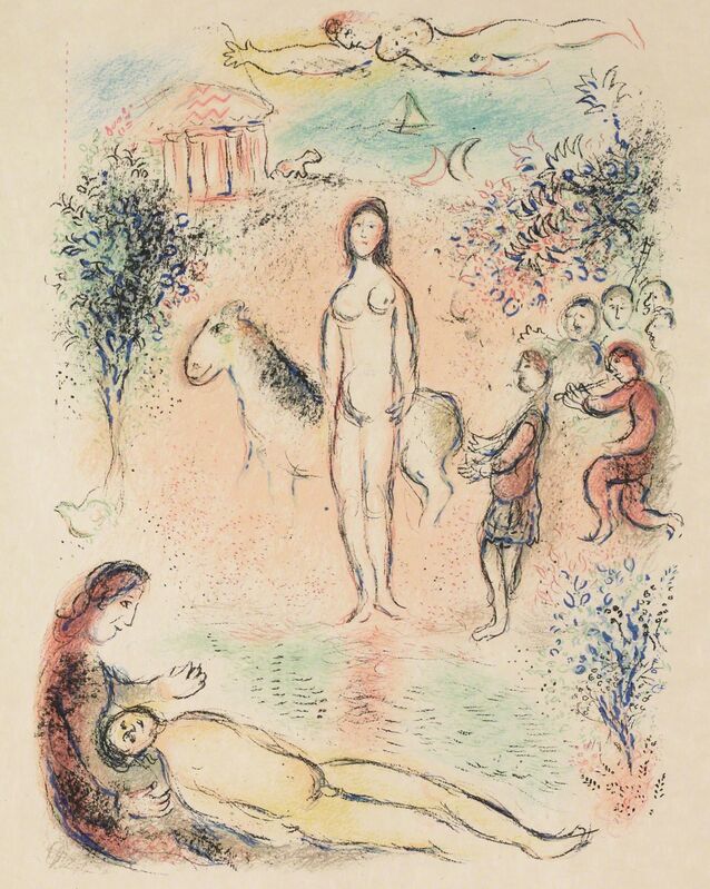Marc Chagall, ‘Frontispiece, Second Volume (M.788, L'Odyssée)’, 1974, Print, Lithograph, Martin Lawrence Galleries
