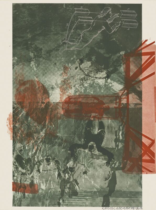 Robert Rauschenberg, ‘Bait (Stoned Moon)’, 1970, Print, Lithograph, San Francisco Museum of Modern Art (SFMOMA) 
