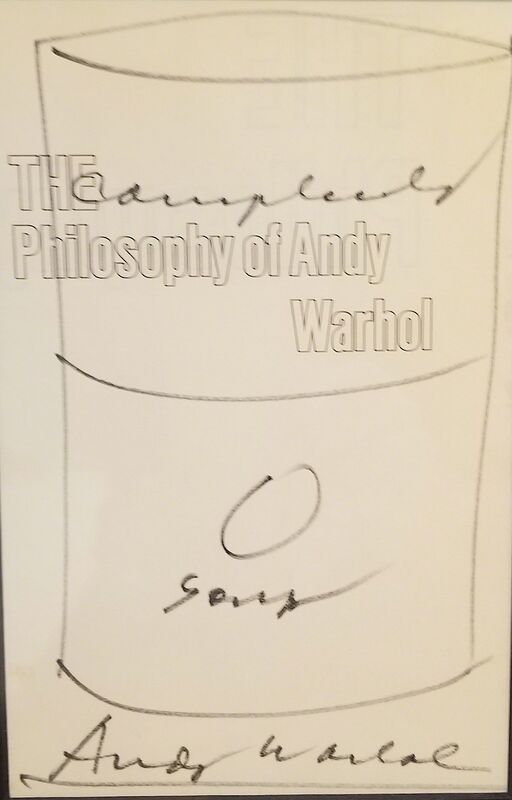 Andy Warhol, ‘"The Philosophy of Andy Warhol"’, 1975, Drawing, Collage or other Work on Paper, RoFa Projects
