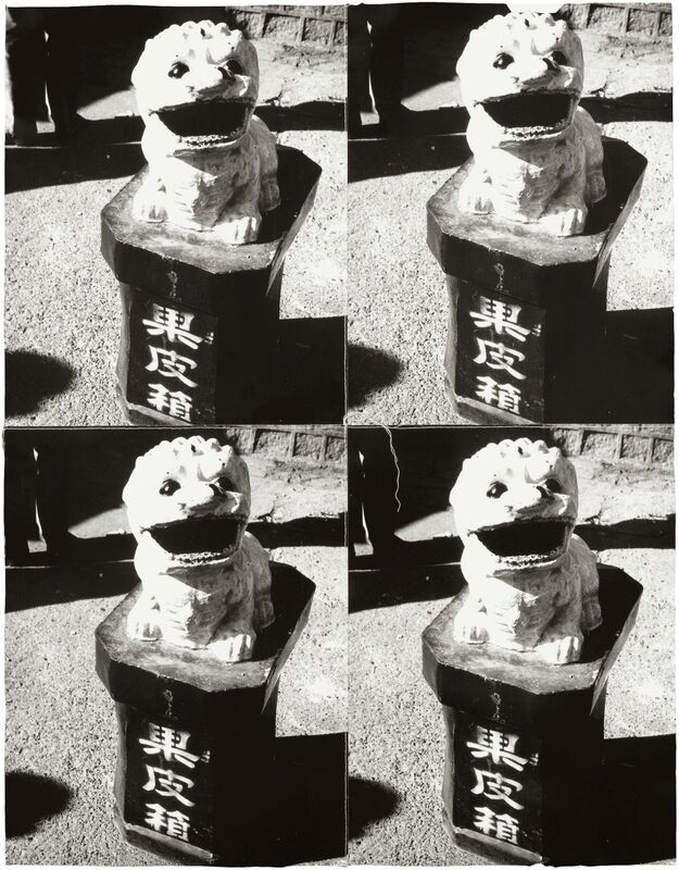 Andy Warhol, ‘Chinese Stone Lion’, 1982 – 1987, Photography, Four stitched gelatin silver prints, Phillips