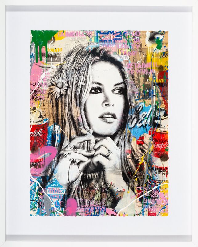 Mr. Brainwash, ‘Brigitte Bardot’, 2019, Drawing, Collage or other Work on Paper, Acrylic, screenprint, and mixed media on paper, Heritage Auctions