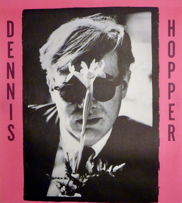 Dennis Hopper, ‘ Dennis Hopper Out of the Sixties exhibit poster (Hopper Andy Warhol with flower)’, 1987, Ephemera or Merchandise, Offset lithograph, Lot 180 Gallery
