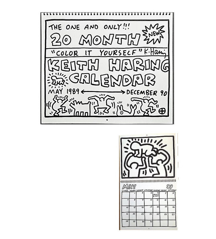 Keith Haring, ‘"The One and Only", Pop Shop NYC, 20-Month Calendar, 1989-90, Lithographs’, 1989, Ephemera or Merchandise, Lithograph, VINCE fine arts/ephemera