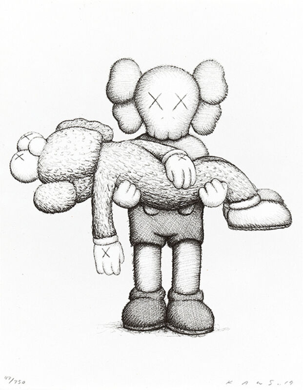 KAWS, ‘Gone’, 2019, Print, Screenprint on Arches Aquarelle 300gsm paper, Oliver Clatworthy Gallery Auction