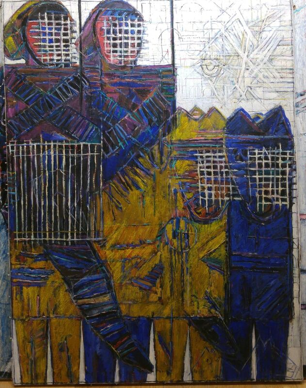 Moshe Tamir, ‘Cavaliers’, 1993, Painting, Oil on canvas, We Art Partners