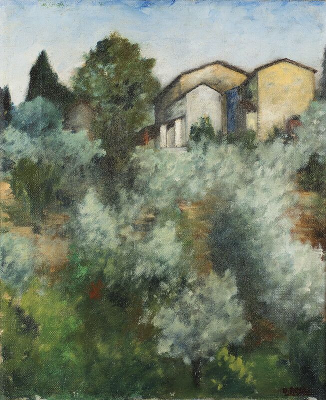 Ottone Rosai, ‘Collina d'ulivi’, 1922, Painting, Oil on canvas, Il Ponte