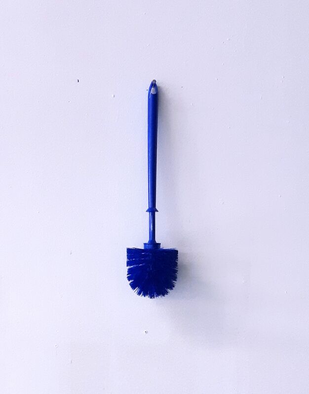 Oscar Figueroa, ‘Blue Toilet Brush’, 2020, Sculpture, Plastic, aerosol paint, Robert Kananaj Gallery