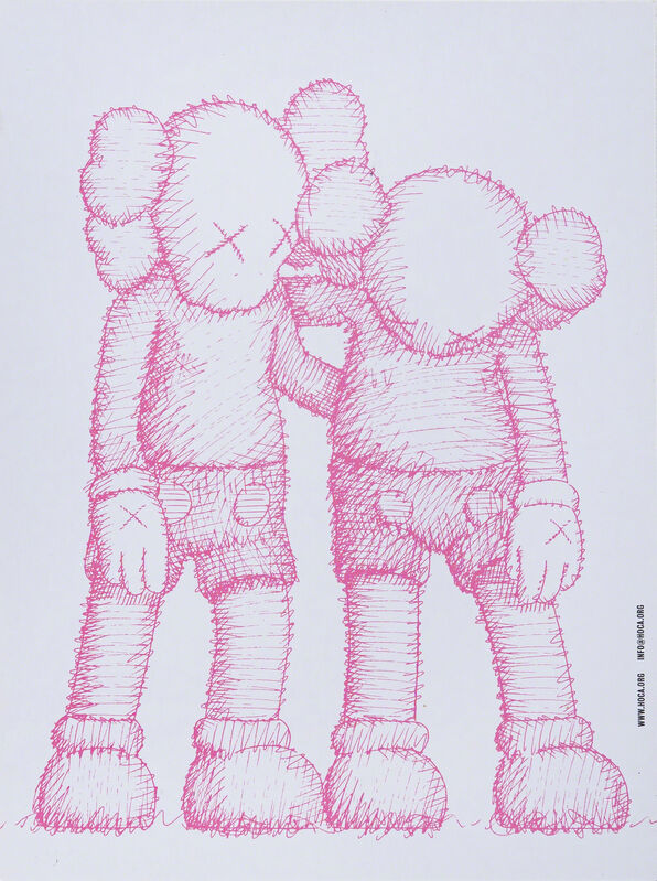 KAWS, ‘HOCA FOUNDATION «ALONG THE WAY» SHOW CARD’, 2019, Other, Invitation card of the HOCA foundation for the exhibition «Along the Way» in Hong Kong, DIGARD AUCTION
