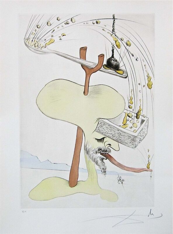 Salvador Dalí, ‘Hommage à Quevedo’, 1975, Print, Engraving with pochoir on Japon paper, Art Commerce