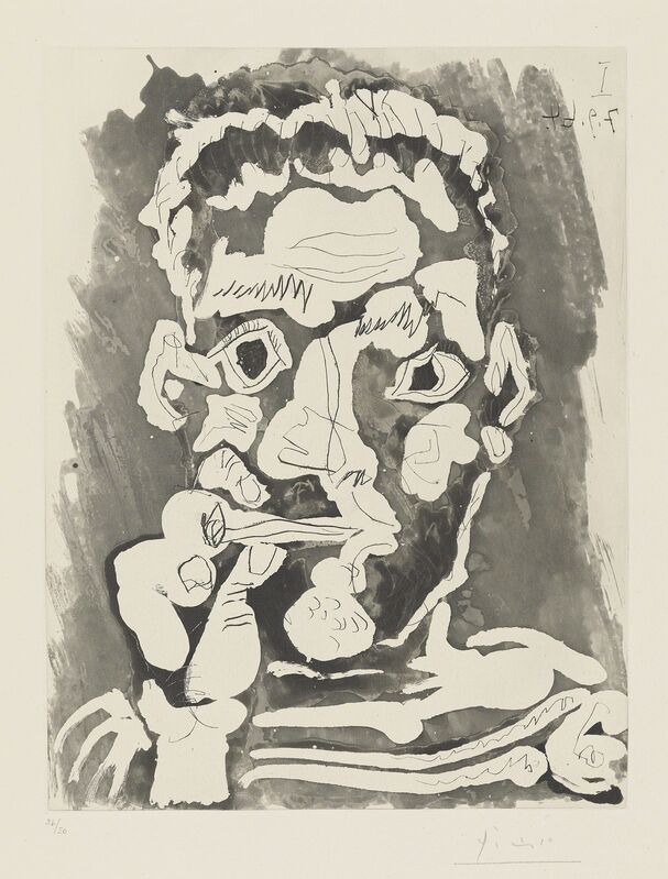 Pablo Picasso, ‘Fumeur’, 1964, Print, Etching with aquatint on Richard de Bas wove paper, Christie's