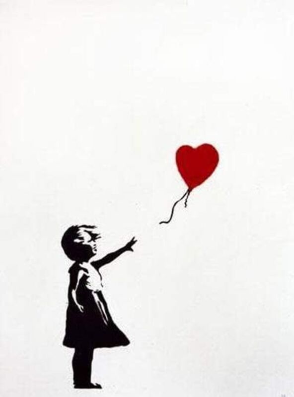 Banksy, ‘Girl with Balloon, Unsigned’, 2004, Print, Silk screen print, Pop Fine Art
