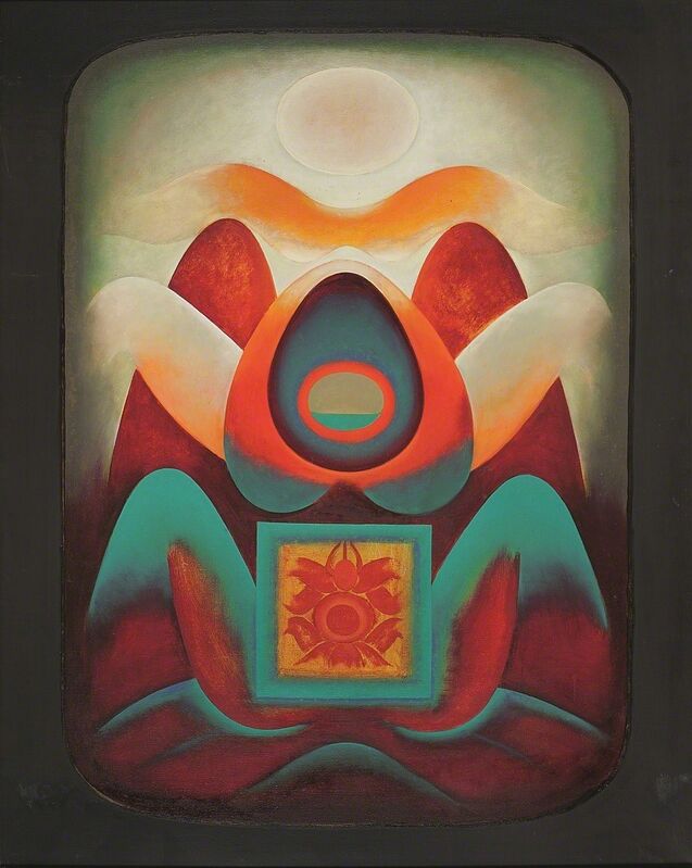 Gulam Rasool Santosh, ‘Untitled (Shiva-Shakti Series)’, 1971, Painting, Oil and acrylic on canvas, DAG