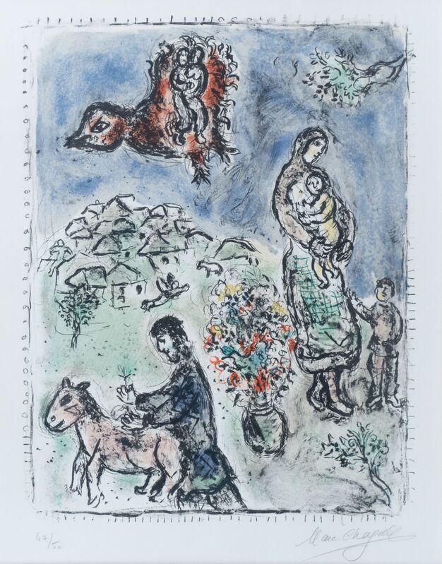 Marc Chagall, ‘Between Spring and Summer’, 1973, Print, Original Color Lithograph on Arches paper, Gallery de Sol