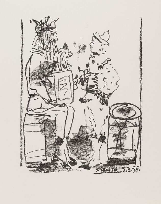 Pablo Picasso, ‘Les Saltimbanques’, 1959, Print, Crayon lithograph, Forum Auctions