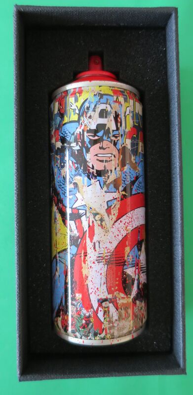 Mr. Brainwash, ‘Captain America Red’, 2019, Sculpture, Can Spray, Gallery 55 TLV