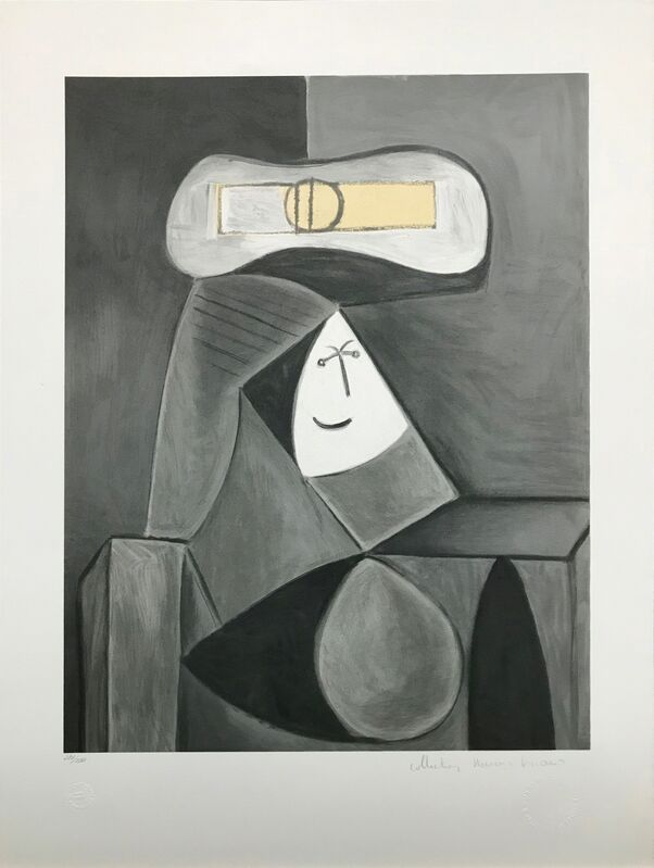 Pablo Picasso, ‘FEMME AU CHAPEAU GRIS’, 1979-1982, Reproduction, LITHOGRAPH ON ARCHES PAPER, Gallery Art