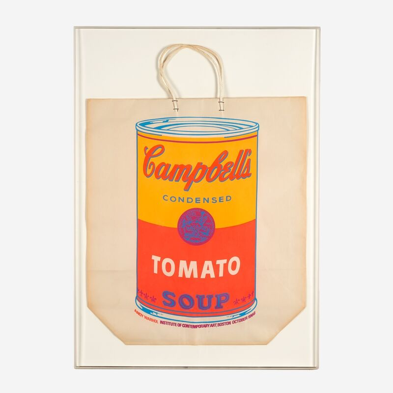 Andy Warhol, ‘Campbell's Soup Can’, 1966, Print, Color screenprint on paper bag with handles, Freeman's