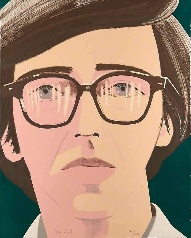 Alex Katz, ‘Portrait of a Poet: Kenneth Koch’, 1970, Print, Lithograph in colors on Arches paper, Rago/Wright/LAMA