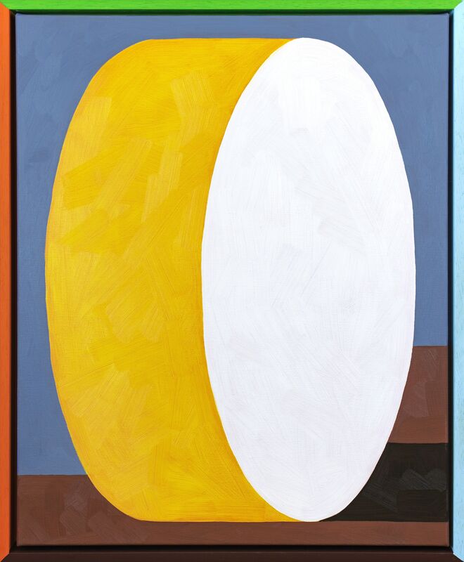 Jordy van den Nieuwendijk, ‘Tall Round Bale’, 2018, Painting, Oil on canvas, painted wooden frame, Public Gallery