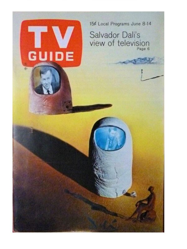 Salvador Dalí, ‘"Salvador Dali's View on Television", 1968, TV GUIDE, Article: "He Prefers to Watch TV Upside Down", Complete with all Listings, with NO mailing label. RARE.’, 1968, Ephemera or Merchandise, Print, VINCE fine arts/ephemera