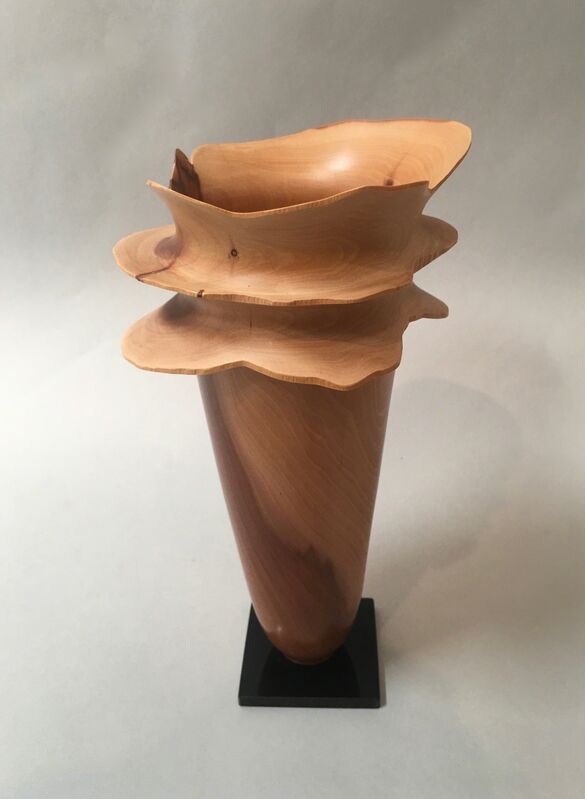 Dennis Stewart, ‘Sculptural Vessel’, ca. 1985, Design/Decorative Art, Unknown wood on acrylic base, Beatrice Wood Center for the Arts 