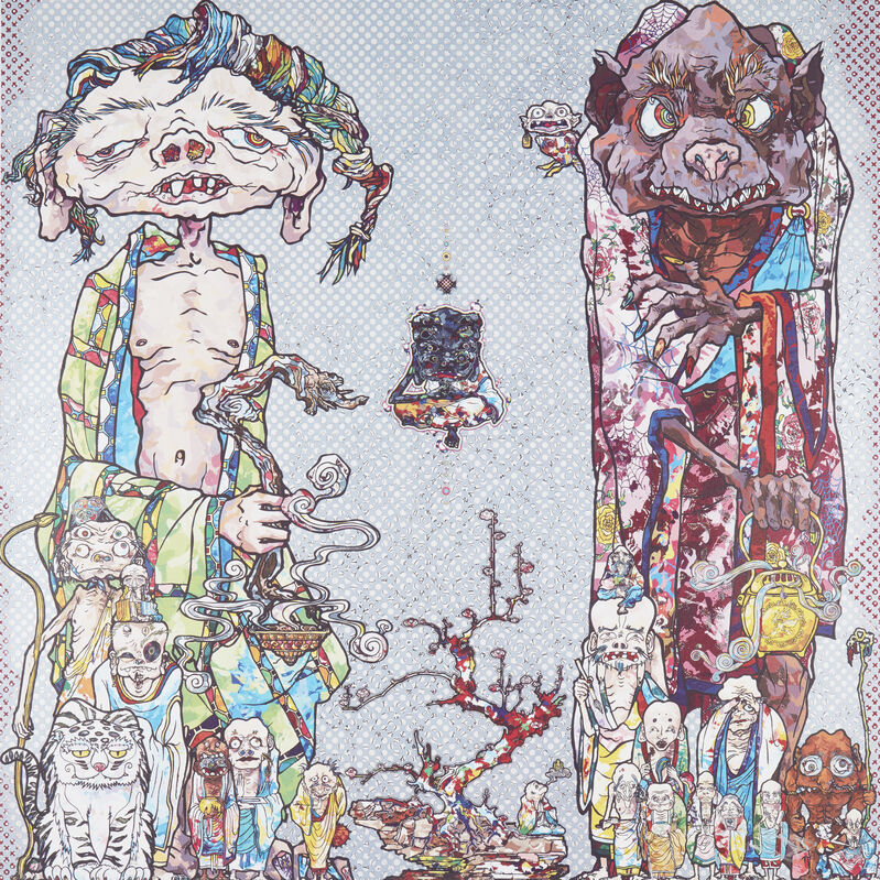Takashi Murakami, ‘4 Arhats, One With Four Eyes, Behold! Tis The Netherworld, Assassination of Spirit and 12 Arhats’, 2011-14, Print, Four offset lithographs in colours on smooth wove, Roseberys