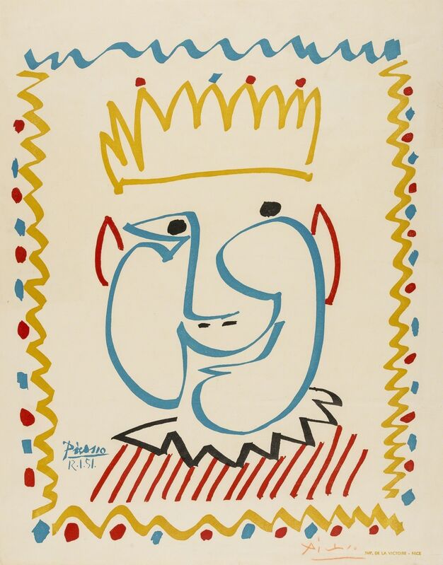 Pablo Picasso, ‘Tête de Roi’, 1951, Print, Lithograph, Forum Auctions