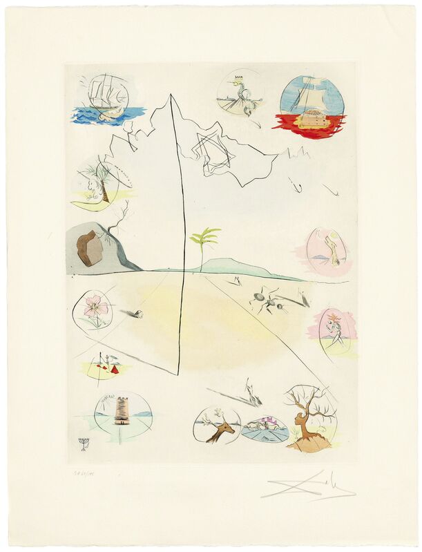 Salvador Dalí, ‘The Twelve Tribes of Israel’, 1973, Print, The complete set of thirteen etchings with pochoir in colours on Arches wove paper, Christie's