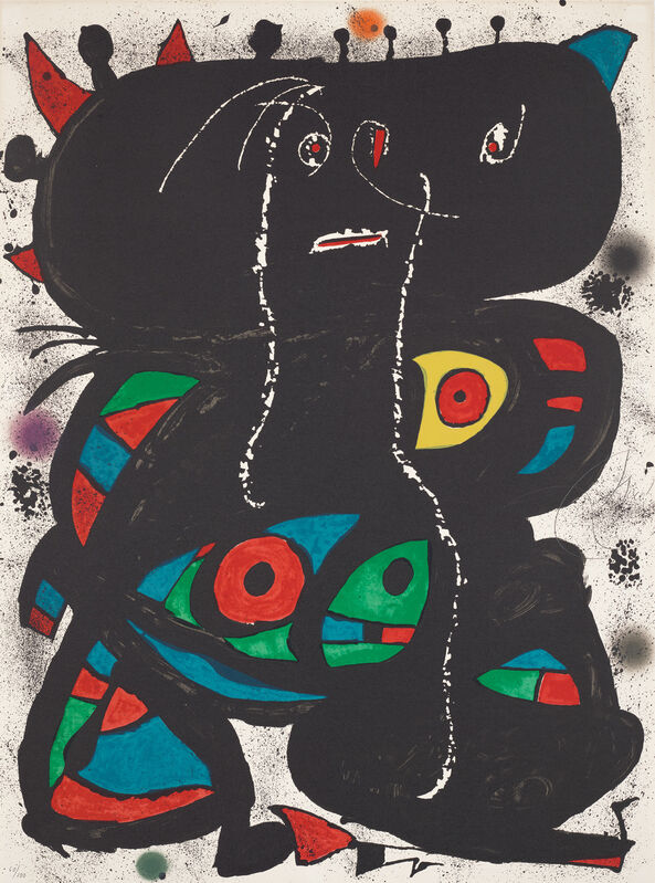 Joan Miró, ‘Hommage aux Prix Nobel (Tribute to the Nobel Prizes)’, 1976, Print, Lithograph in colours, on Arches paper, the full sheet., Phillips