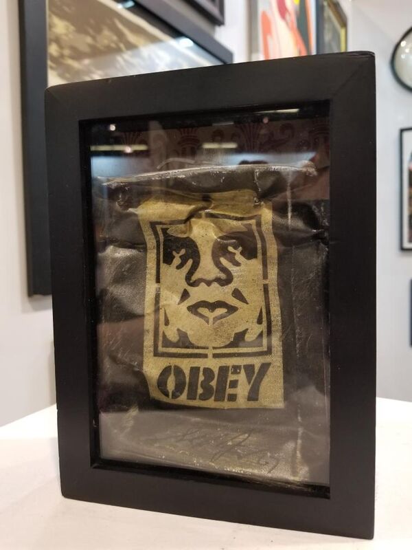 Shepard Fairey, ‘Turpentine Can’, 2007, Mixed Media, Screen print on Turpentine Can in Shadow Box, KP Projects
