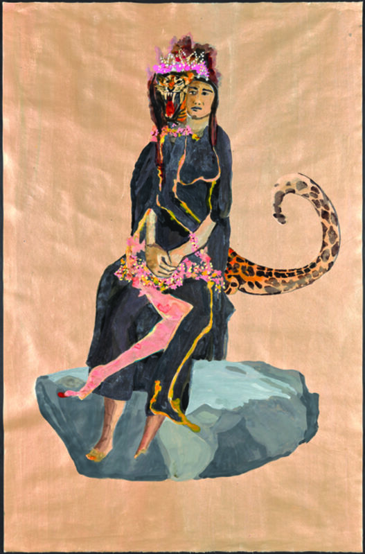 Ranu Mukherjee, ‘350 leagues further West ’, 2015, Drawing, Collage or other Work on Paper, Nk and acrylic on mulberry paper, Asian Art Museum