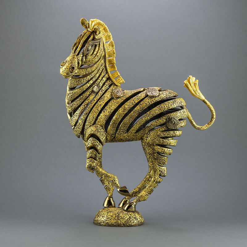 Jiang Tiefeng, ‘Jiang Golden Bronze Zebra Bronze Sculpture Contemporary Art’, 1990-2010, Sculpture, Bronze, Modern Artifact
