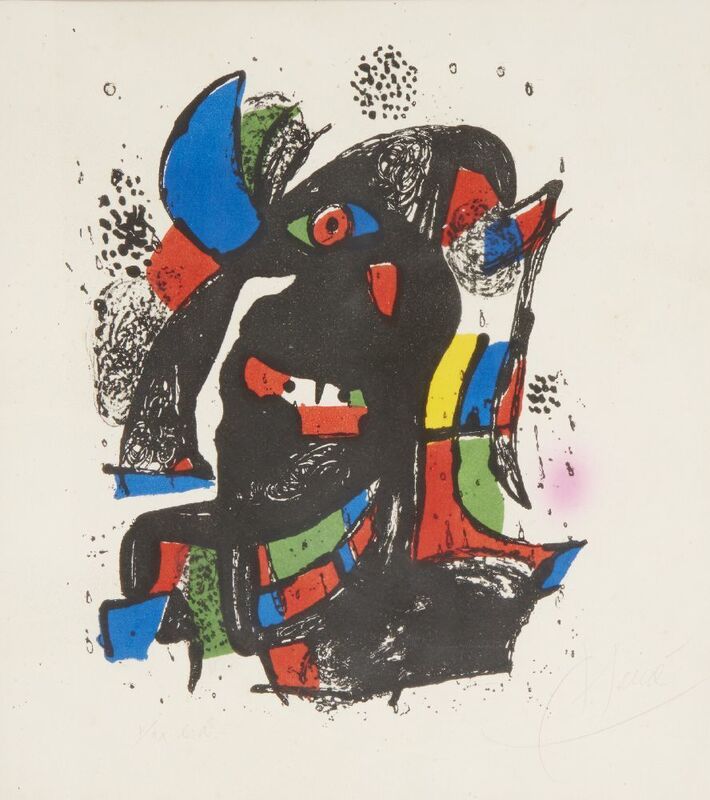 Joan Miró, ‘Plate III, Joan Miró Lithographe IV [Mourlot 1257]’, 1981, Print, Lithograph in colours on wove, Roseberys