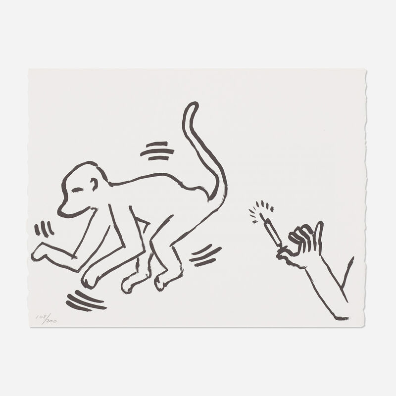 Keith Haring, ‘Untitled (from Fault Lines)’, 1986, Print, Lithograph on Rives BFK, Rago/Wright/LAMA