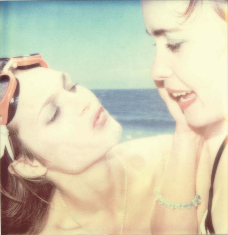 Stefanie Schneider, ‘Untitled (Beachshoot) - with Radha Mitchell, analog hand-print, mounted, Polaroid’, 2005, Photography, Analog C-Print, hand-printed by the artist on Fuji Crystal Archive Paper, based on a Polaroid, mounted on Aluminum with matte UV-Protection, Instantdreams