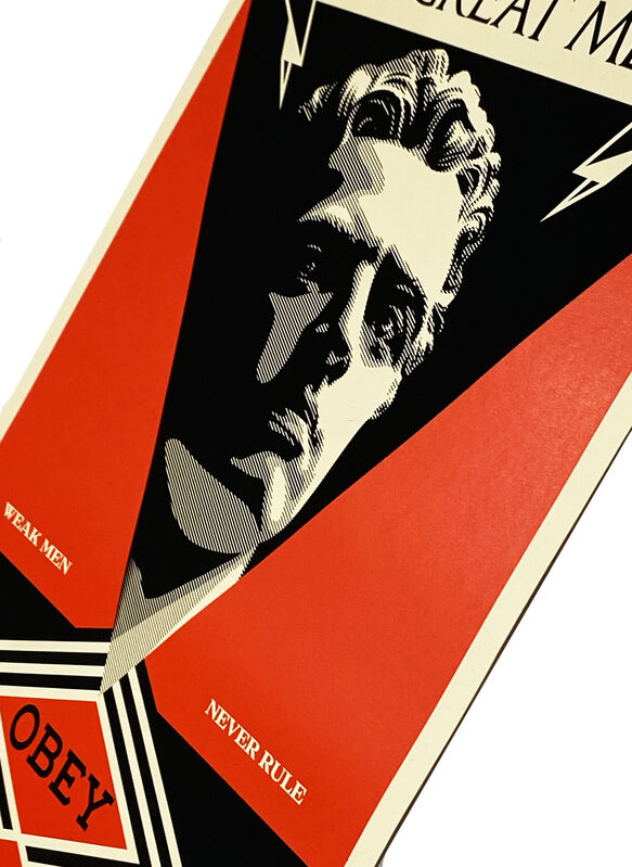 Shepard Fairey, ‘'Not Great Men'’, 2013, Print, Screen print on cream, Speckletone fine art paper., Signari Gallery