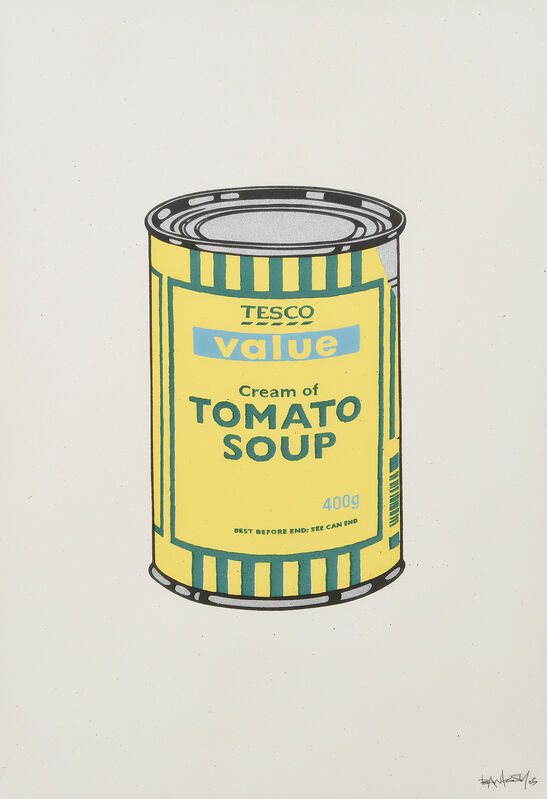 Banksy, ‘Soup Can (Yellow, Emerald, Sky Blue )’, 2005, Print, Screenprint in colours on wove paper, Tate Ward Auctions