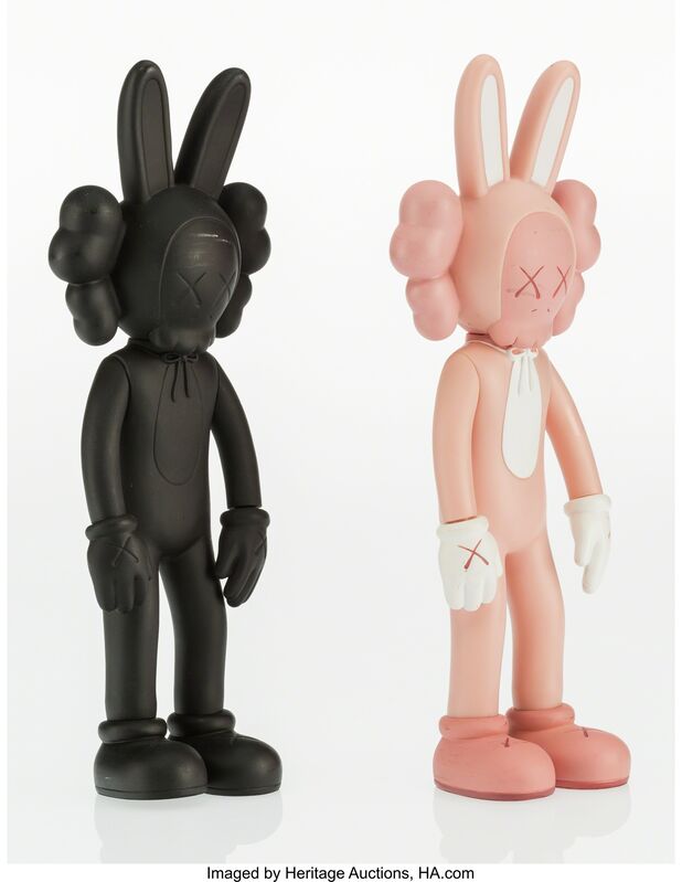 KAWS, ‘Accomplice (Pink and Black) (two works)’, 2002, Other, Painted cast vinyl, Heritage Auctions