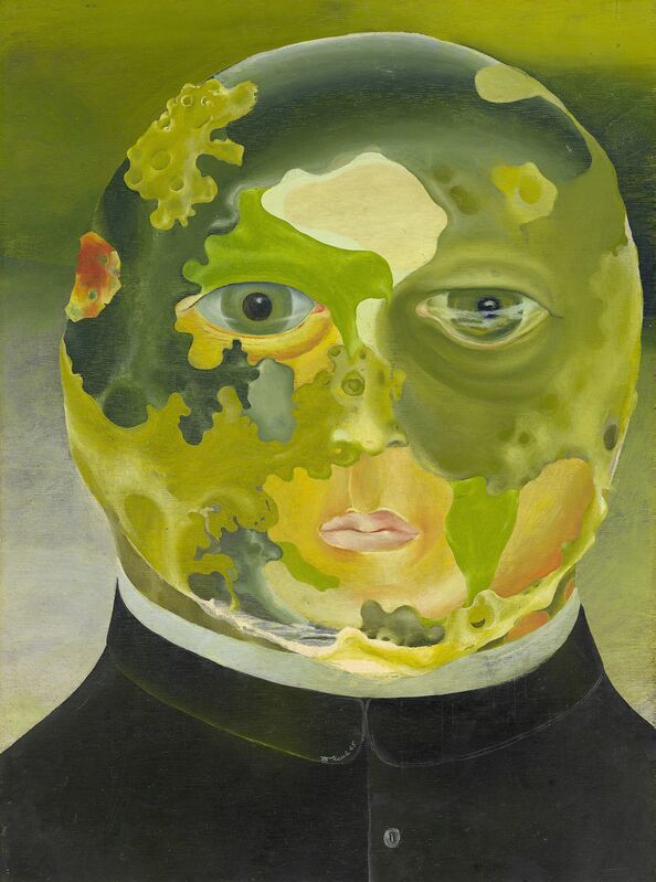 Dusan Marek, ‘Scientific priest ’, 1965, Painting, Oil on plywood 77.8 x 57.5 cm, National Gallery of Victoria 