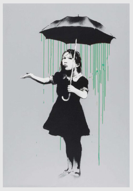 Banksy, ‘Nola (Green Rain) - AP’, 2008, Print, Screen print on paper, Hang-Up Gallery