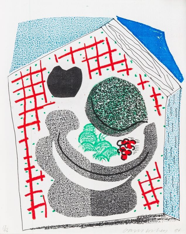David Hockney, ‘Bowl of Fruit (MCA Tokyo 299)’, 1986, Print, Hand-made print created on an office colour copy machine, Forum Auctions